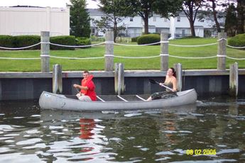 A boat being used at practice
